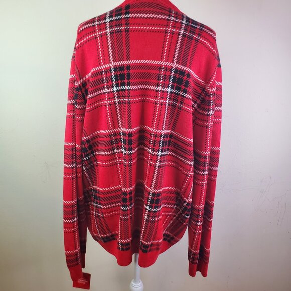 Charter Club Mens Red Plaid Holiday Pullover Sweater XXL - Picture 7 of 10